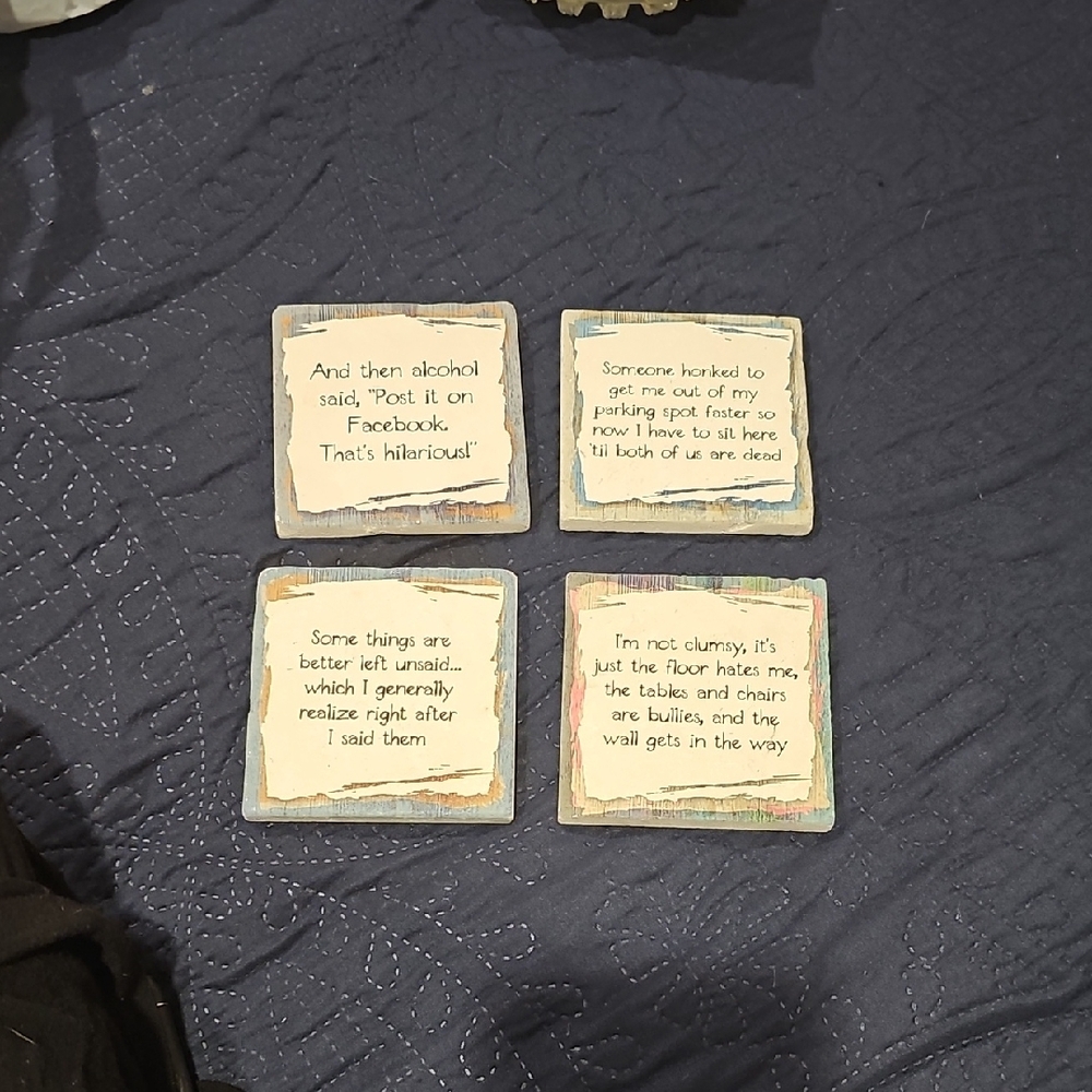 Set of Humorous Coasters